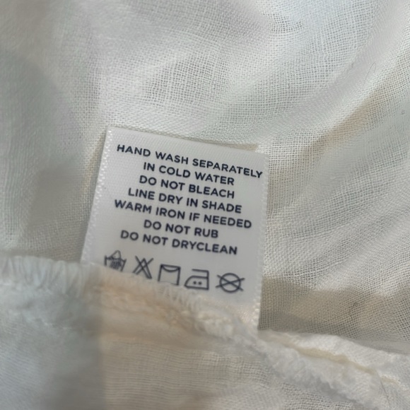 Roller Rabbit Top Blouse S White 100% Cotton EUC Like New - Picture 11 of 11